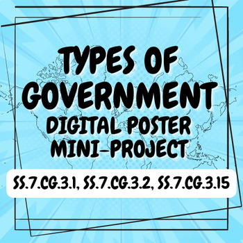 Preview of Types of Government Digital Poster Mini-Project