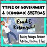Types of Government & Economic Systems Unit: Readings, Fli