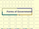 Types of Government Graphic Organizer