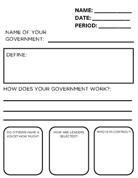 Preview of Types of Government Project
