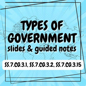 Preview of Types of Government Slides & Guided Notes