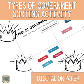 Preview of Types of Government Sorting Activity