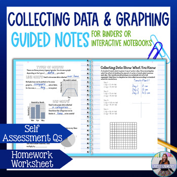 Preview of Types of Graphs for Data in Science Lesson and Guided Notes