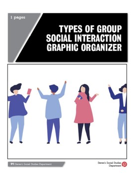 Preview of Types of Group Social Interaction Graphic Organizer