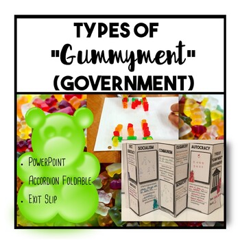 Preview of Types of Gummyment (Government) Lesson and Activity
