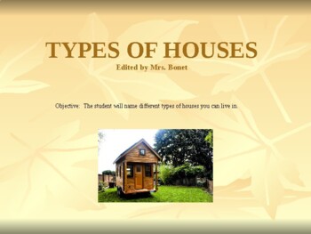 Preview of Types of Homes