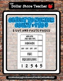 Types of Homes - Count to 5 Cut & Paste Worksheets - 5 pages *sp