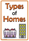 Types of Homes Picture Set/Flash Cards