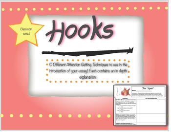 5 types of hooks for writing for middle school students