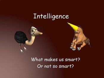 Preview of Types of Intelligence / What Makes Us Smart or Not Smart?