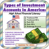 Types of Investment Accounts (USA): 401k, Roth IRA, Tradit