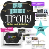 Types of Irony: Mini Lesson Notes and Activities for Middl