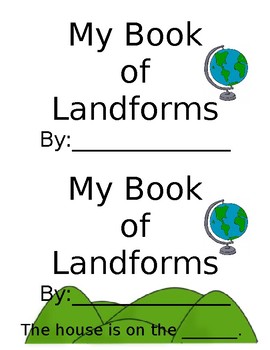 Preview of Types of Landforms Book