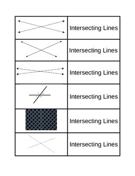 Preview of Types of Line sorting game 4.G.1
