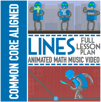 Preview of Types of Lines Multimedia Bundle: Parallel Perpendicular and Intersecting Lines