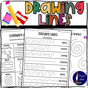 Preview of Types of Lines Posters and Drawing Line Practice