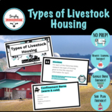 Types of Livestock Housing Vocab Cards- NO PREP! Animal Sc