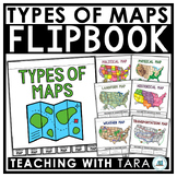 Types of Maps Activities Flip Book | Map Skills