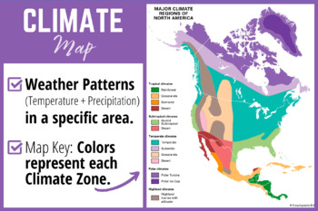 Preview of Types of Maps (Climate Map)