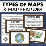 Types of Maps Map Features Skills Geography Posters Social