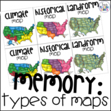 Types of Maps Memory Game