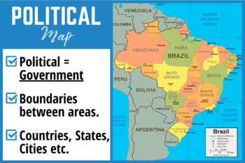Preview of Types of Maps (Political Map)