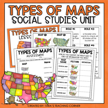 Preview of Types of Maps | Social Studies Mini Unit