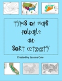 Types of Maps Sort and Foldable for Interactive Notebook
