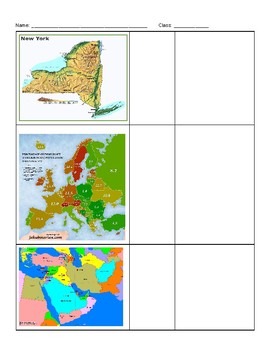 Types of Maps Worksheet by Social Studies Stars | TpT
