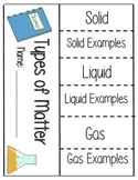 Types of Matter Flipbook