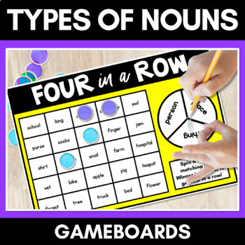Preview of Types of Nouns Game - Person Place or Thing - NO PREP GRAMMAR GAME