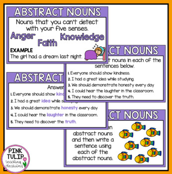 Types Of Nouns PowerPoint Interactive By Pink Tulip Teaching Creations