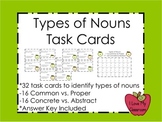 Types of Nouns Task Cards {Common, Proper, Concrete, Abstract}
