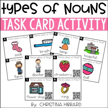 Types of Nouns Task Cards