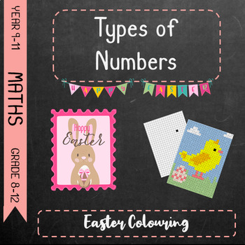 Preview of Types of Numbers - Easter Colouring