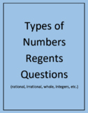 Types of Numbers Regents Questions (rational, irrational, 