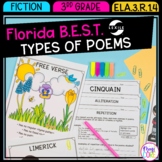 Types of Poems - 3rd Grade Florida BEST Standards ELA.3.R.1.4