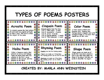Types Of Poems For Kids 1
