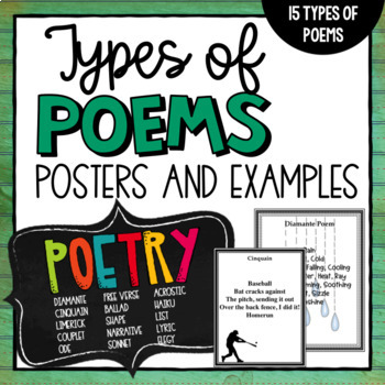Preview of Types of Poems (Forms of Poetry)