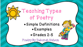 Preview of Types of Poetry PowerPoint