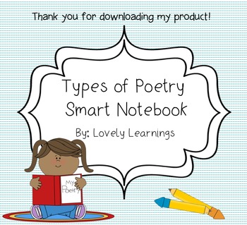Preview of Types of Poetry Smart Notebook