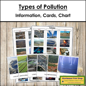 Preview of Types of Pollution - Information, Sorting Cards & Control Charts