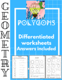Types of Polygons - Differentiated Work Cards - Montessori