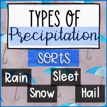 Preview of Types of Precipitation Matching & Sorting | Paper & Digital | NGSS