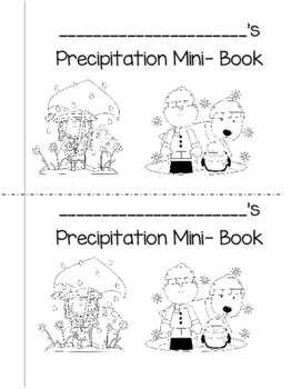 Preview of Types of Precipitation Mini Book