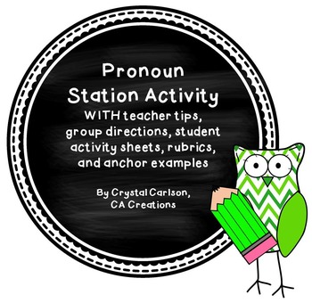 Preview of Types of Pronouns Stations/Centers Activity {Common Core Aligned}