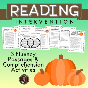Preview of Types of Pumpkins Fluency Passages & Comprehension Activities {Grade 3}