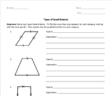 Types of Quadrilaterals - 5th Grade Geometry