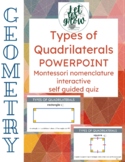 Types of Quadrilaterals - Montessori - PowerPoint - Audio