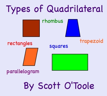 Preview of Types of Quadrilaterals Smartboard Math Lesson